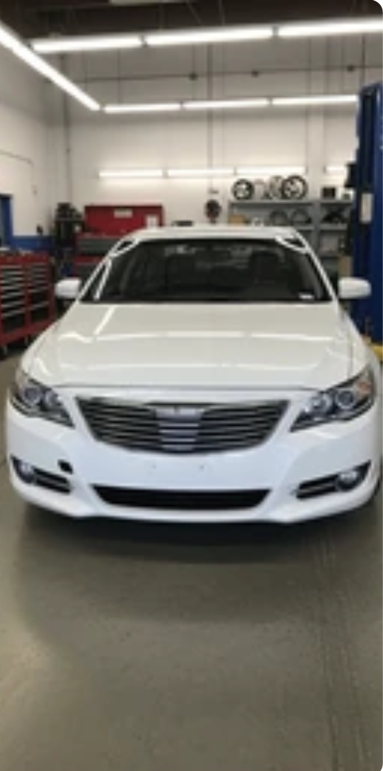 Front end collision fully repaired with new bumper and paint